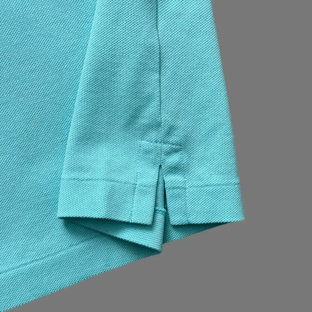 Polo Ralph Lauren Turquoise Stretch Mesh Knit Polo Large GUC
